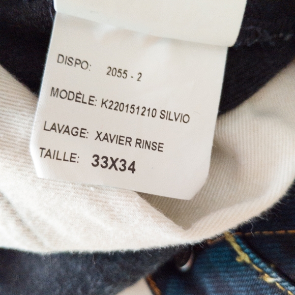 Kings Of Indigo Silvio Jeans Size 33 Xavier Rinse Button Fly - Picture 9 of 15